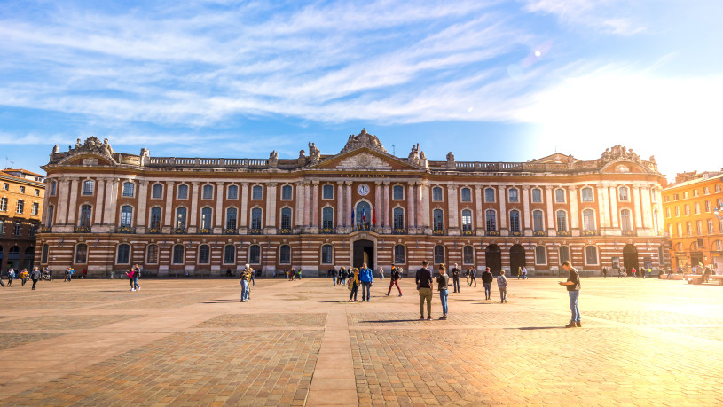 Place du Capitole à Toulouse en Haute-Garonne, Occitanie en France