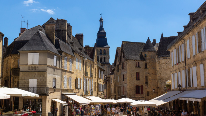 Sarlat-la-Canéda en Dordogne dans le Périgord noir en France